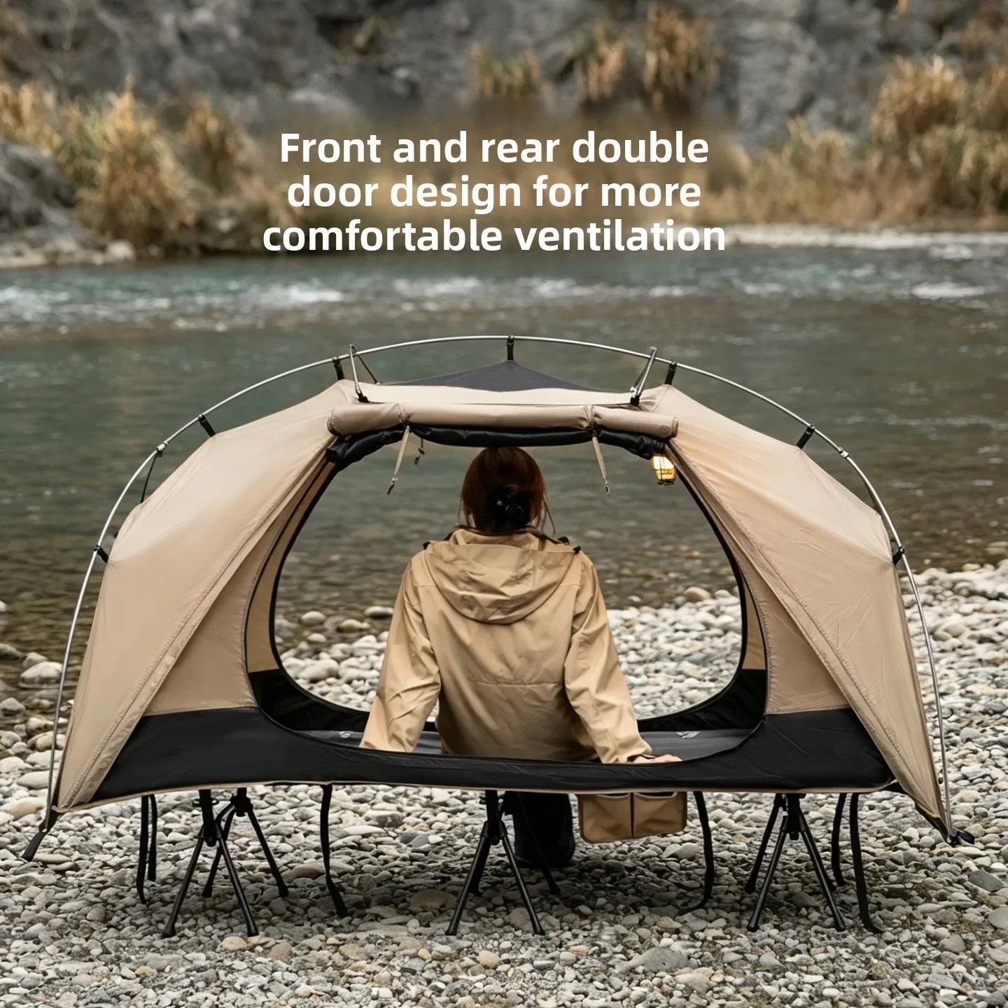 MOUNTAINHIKER アウトドアキャンプベッドテント家 - Outdoor Daybed Furniture のレビューと価格