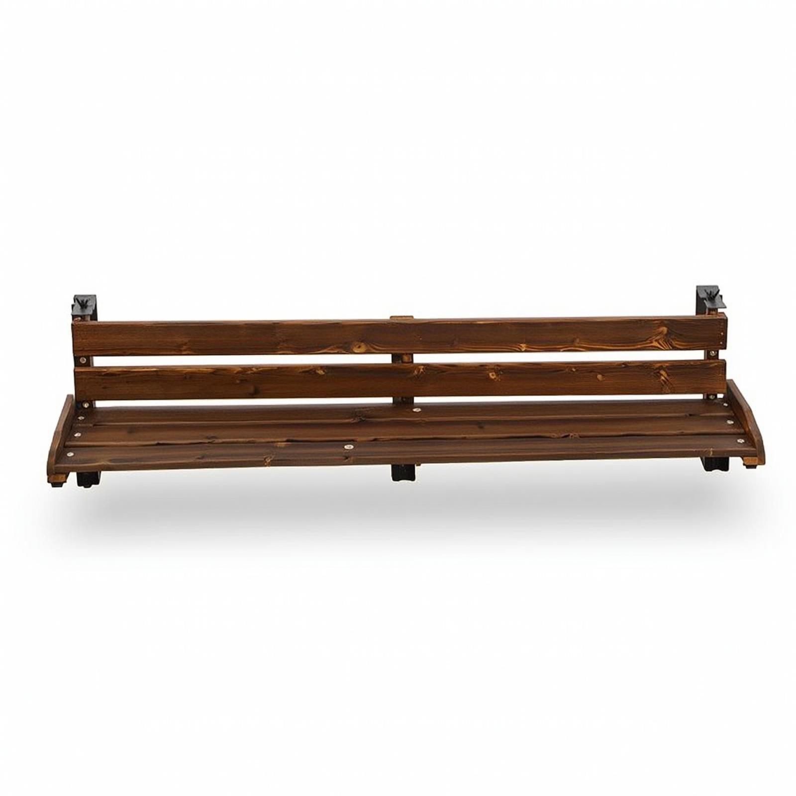 折りたたみ式バルコニー手すり付き木製調整可能テーブル、省スペ - Outdoor Furniture Wood のレビューと価格