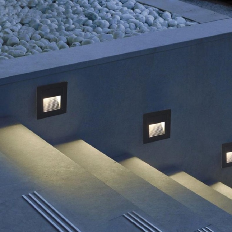 LEDデッキステップライト 15LED IP65防水 地下ラ - Outdoor Daybed Furniture のレビューと価格